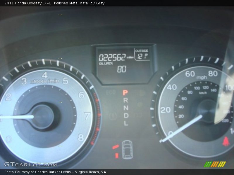 Polished Metal Metallic / Gray 2011 Honda Odyssey EX-L