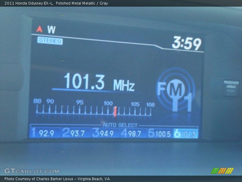 Polished Metal Metallic / Gray 2011 Honda Odyssey EX-L