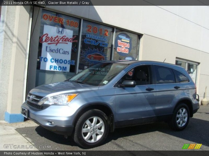 Glacier Blue Metallic / Gray 2011 Honda CR-V SE 4WD