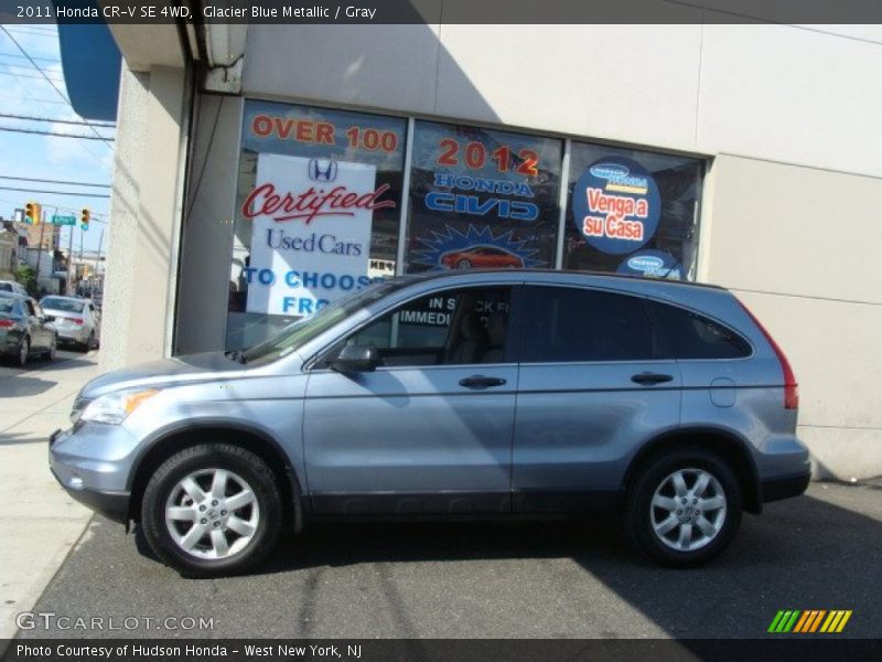 Glacier Blue Metallic / Gray 2011 Honda CR-V SE 4WD