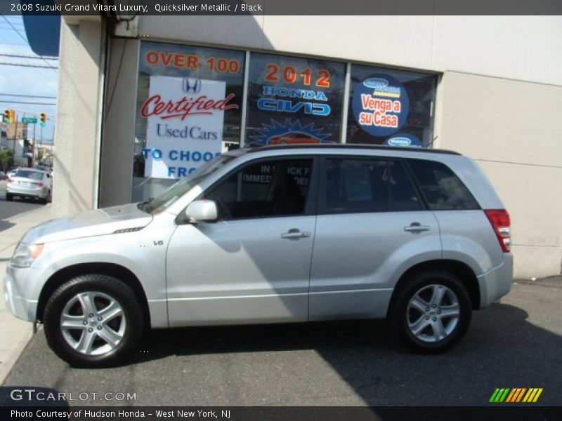 Quicksilver Metallic / Black 2008 Suzuki Grand Vitara Luxury