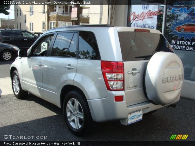 Quicksilver Metallic / Black 2008 Suzuki Grand Vitara Luxury