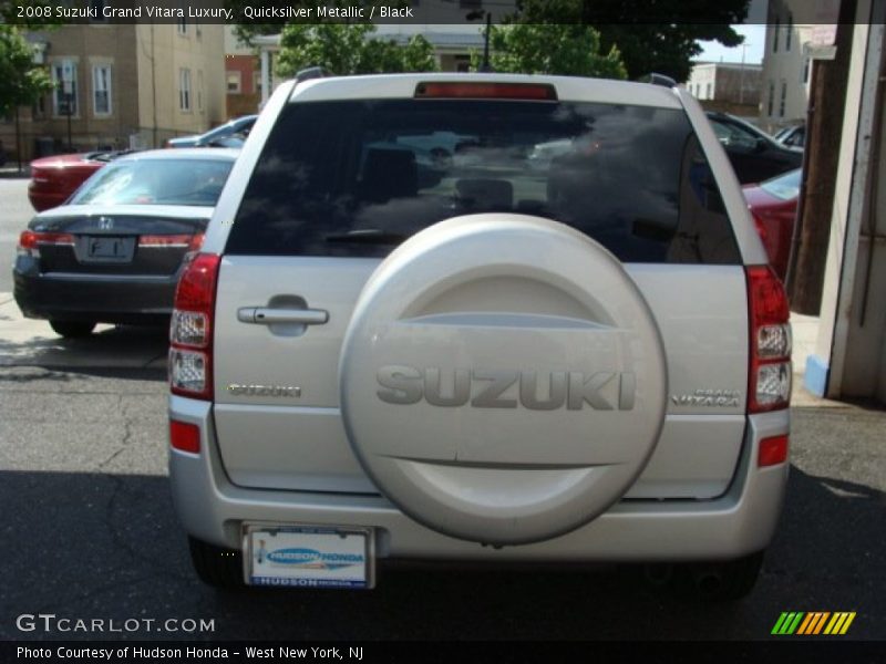 Quicksilver Metallic / Black 2008 Suzuki Grand Vitara Luxury