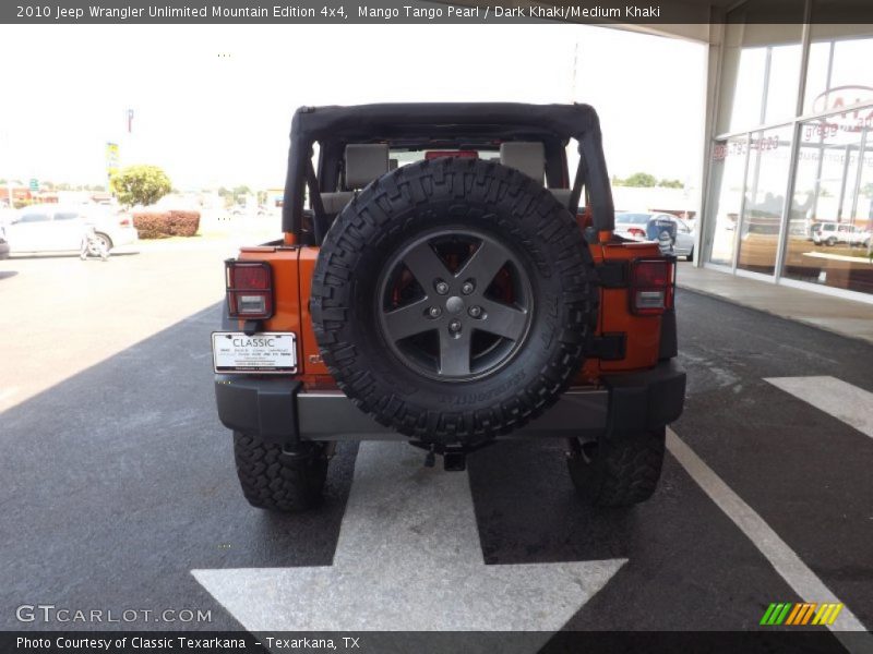Mango Tango Pearl / Dark Khaki/Medium Khaki 2010 Jeep Wrangler Unlimited Mountain Edition 4x4