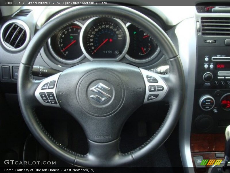 Quicksilver Metallic / Black 2008 Suzuki Grand Vitara Luxury