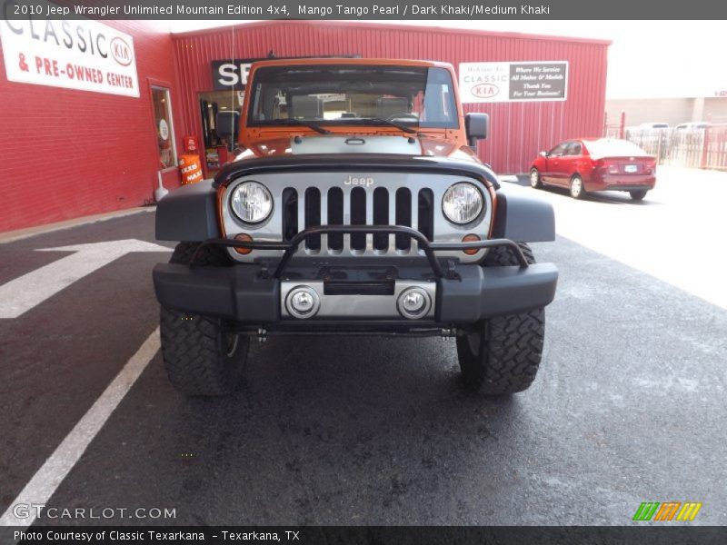 Mango Tango Pearl / Dark Khaki/Medium Khaki 2010 Jeep Wrangler Unlimited Mountain Edition 4x4
