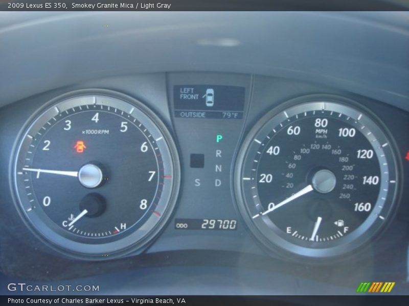 Smokey Granite Mica / Light Gray 2009 Lexus ES 350