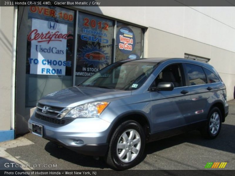 Glacier Blue Metallic / Gray 2011 Honda CR-V SE 4WD