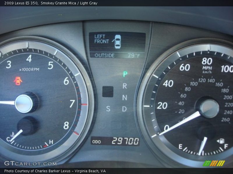 Smokey Granite Mica / Light Gray 2009 Lexus ES 350