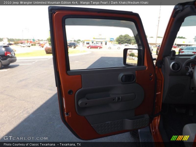 Mango Tango Pearl / Dark Khaki/Medium Khaki 2010 Jeep Wrangler Unlimited Mountain Edition 4x4