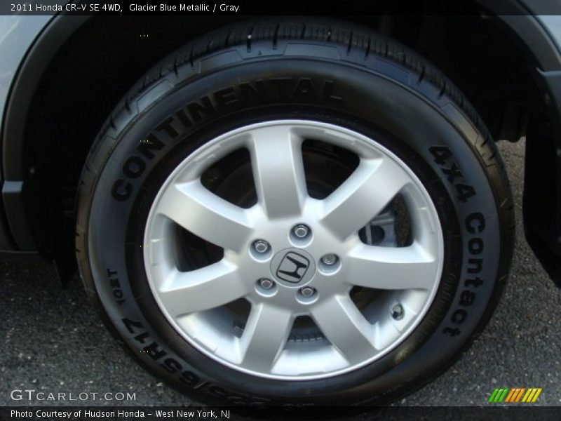 Glacier Blue Metallic / Gray 2011 Honda CR-V SE 4WD