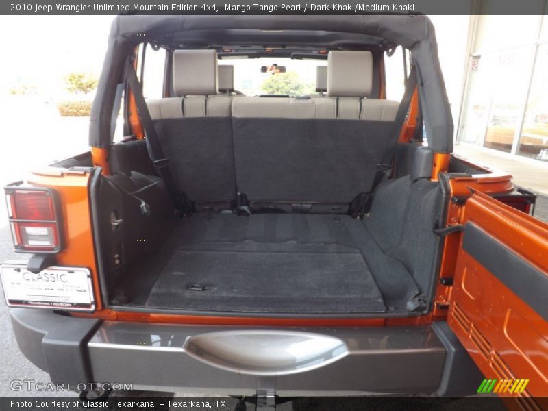 Mango Tango Pearl / Dark Khaki/Medium Khaki 2010 Jeep Wrangler Unlimited Mountain Edition 4x4