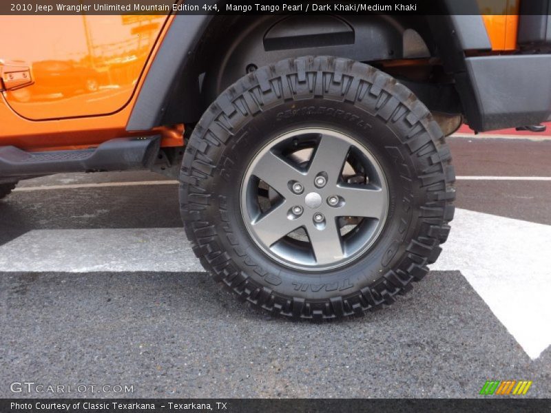 Mango Tango Pearl / Dark Khaki/Medium Khaki 2010 Jeep Wrangler Unlimited Mountain Edition 4x4
