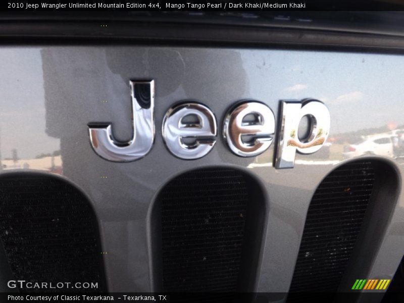 Mango Tango Pearl / Dark Khaki/Medium Khaki 2010 Jeep Wrangler Unlimited Mountain Edition 4x4