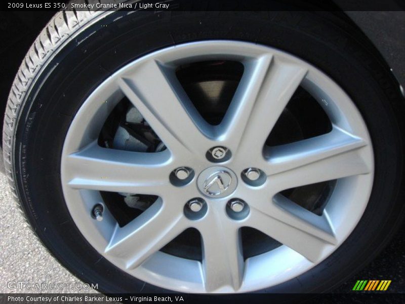 Smokey Granite Mica / Light Gray 2009 Lexus ES 350