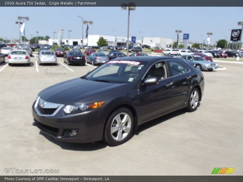 Grigio Metallic / Parchment 2009 Acura TSX Sedan