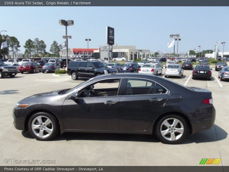 Grigio Metallic / Parchment 2009 Acura TSX Sedan