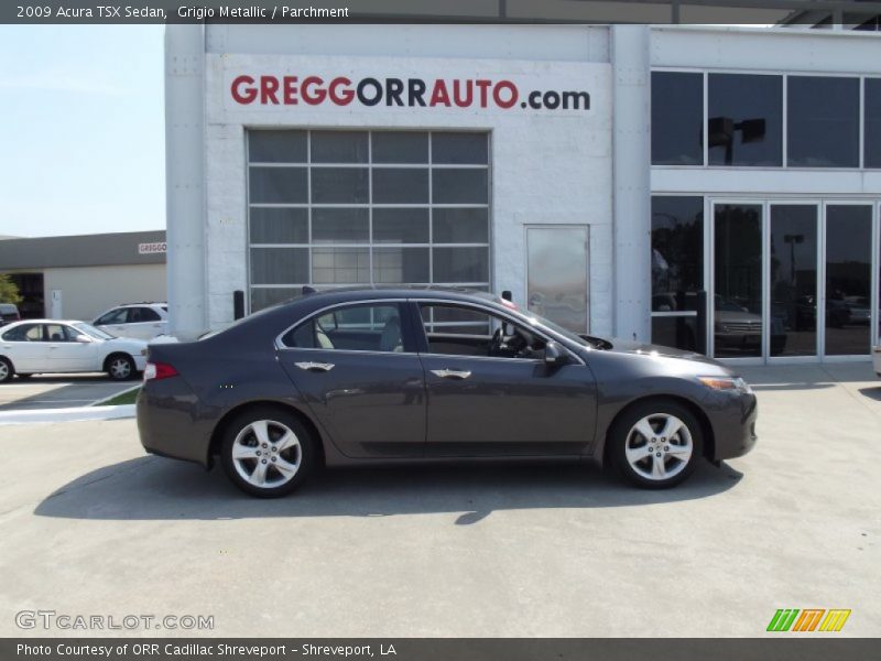 Grigio Metallic / Parchment 2009 Acura TSX Sedan