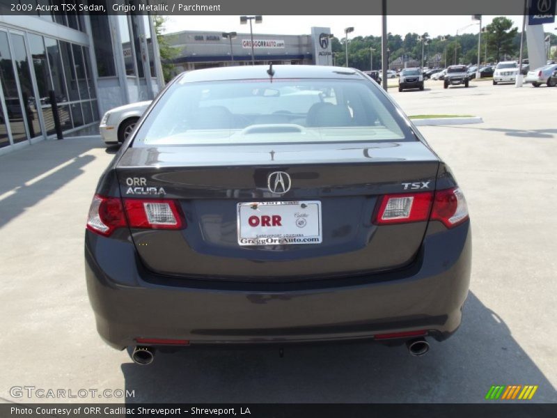 Grigio Metallic / Parchment 2009 Acura TSX Sedan