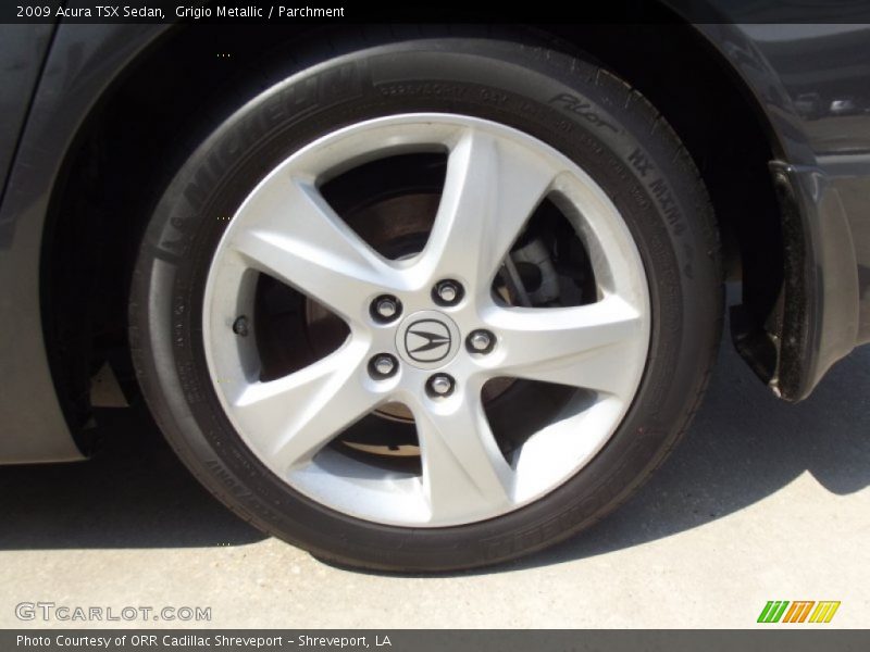 Grigio Metallic / Parchment 2009 Acura TSX Sedan