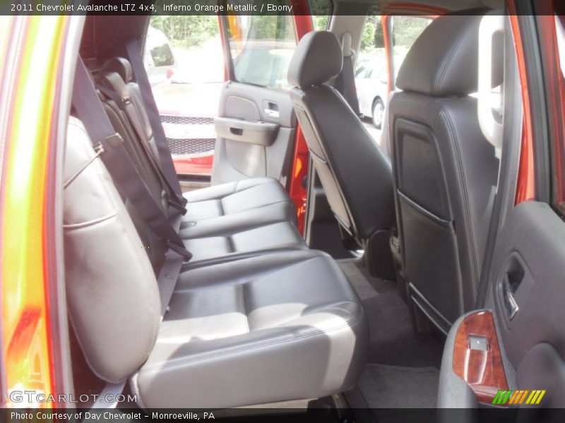 Inferno Orange Metallic / Ebony 2011 Chevrolet Avalanche LTZ 4x4