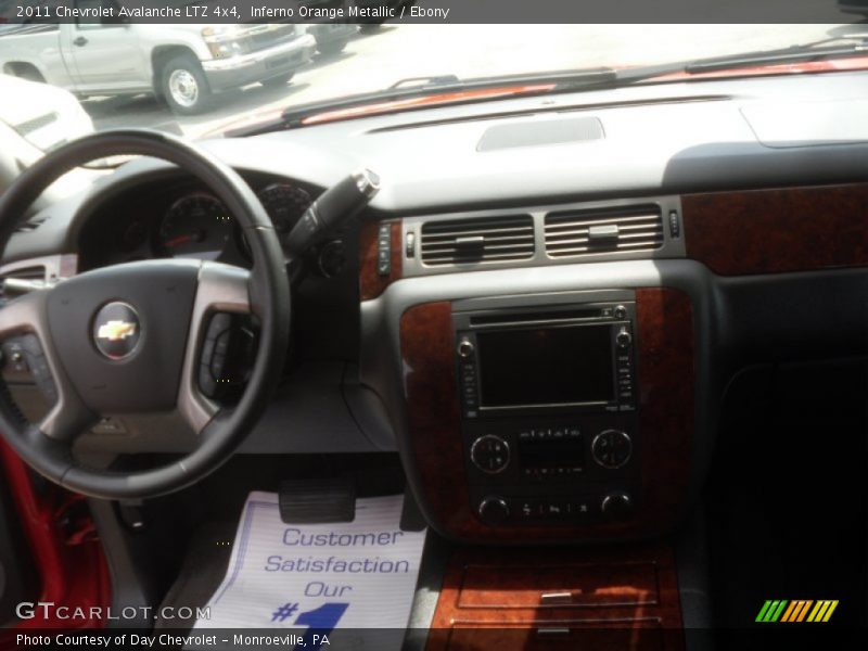 Inferno Orange Metallic / Ebony 2011 Chevrolet Avalanche LTZ 4x4