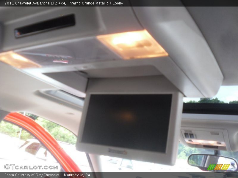 Inferno Orange Metallic / Ebony 2011 Chevrolet Avalanche LTZ 4x4