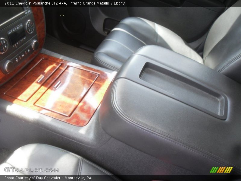 Inferno Orange Metallic / Ebony 2011 Chevrolet Avalanche LTZ 4x4