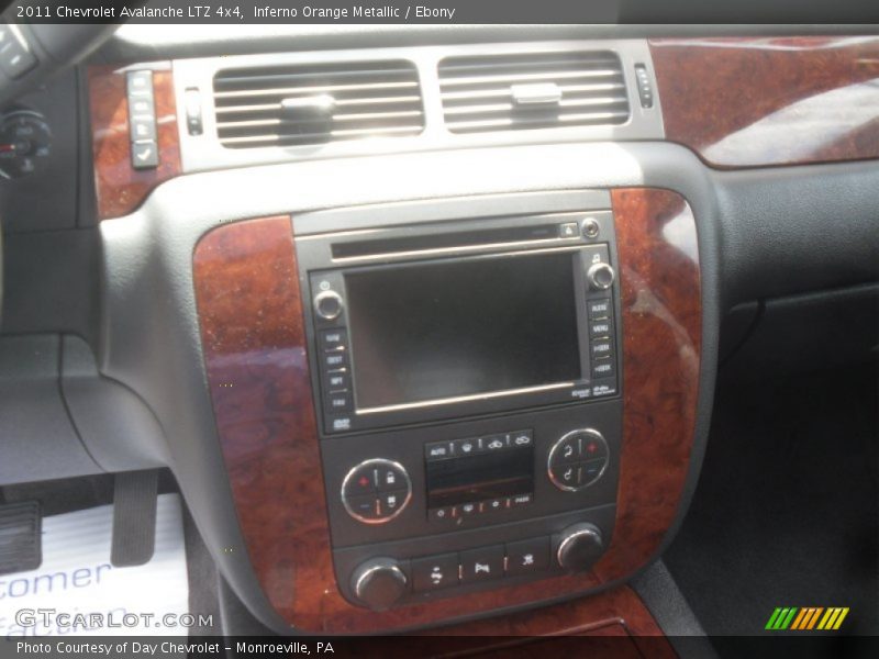 Inferno Orange Metallic / Ebony 2011 Chevrolet Avalanche LTZ 4x4