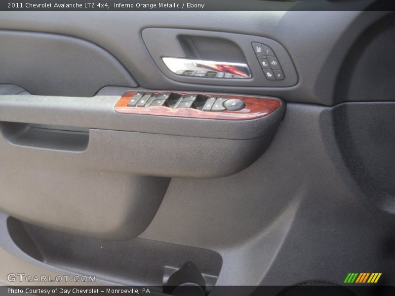 Inferno Orange Metallic / Ebony 2011 Chevrolet Avalanche LTZ 4x4