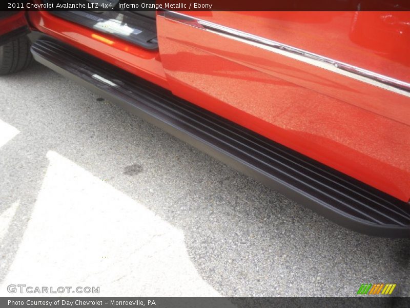 Inferno Orange Metallic / Ebony 2011 Chevrolet Avalanche LTZ 4x4
