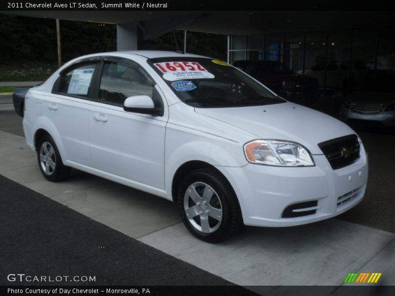 Summit White / Neutral 2011 Chevrolet Aveo LT Sedan