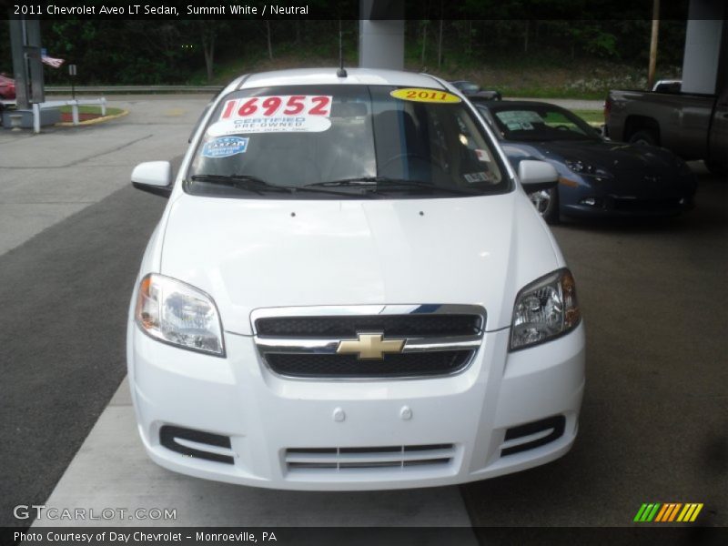 Summit White / Neutral 2011 Chevrolet Aveo LT Sedan