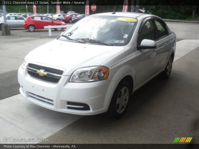 Summit White / Neutral 2011 Chevrolet Aveo LT Sedan