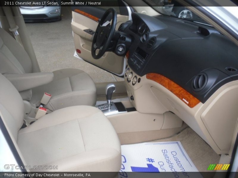 Summit White / Neutral 2011 Chevrolet Aveo LT Sedan