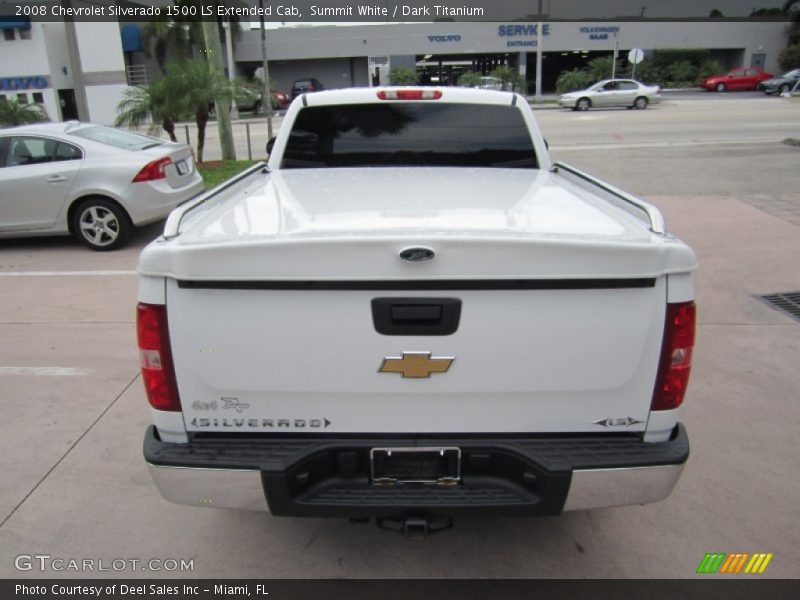 Summit White / Dark Titanium 2008 Chevrolet Silverado 1500 LS Extended Cab