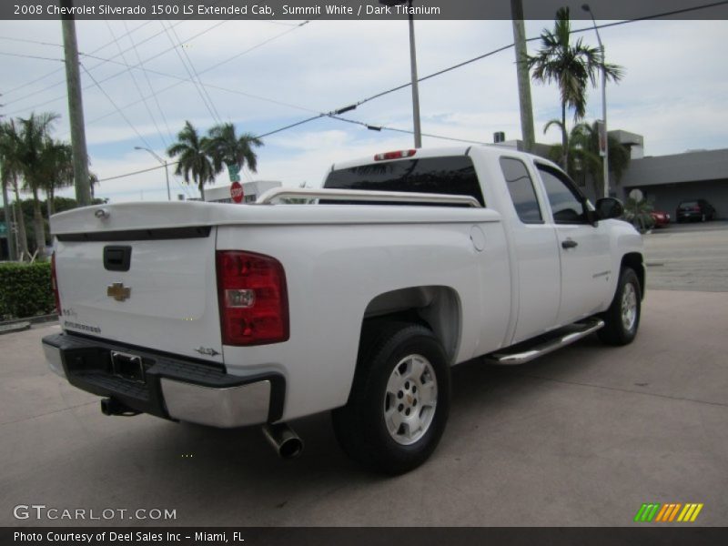 Summit White / Dark Titanium 2008 Chevrolet Silverado 1500 LS Extended Cab