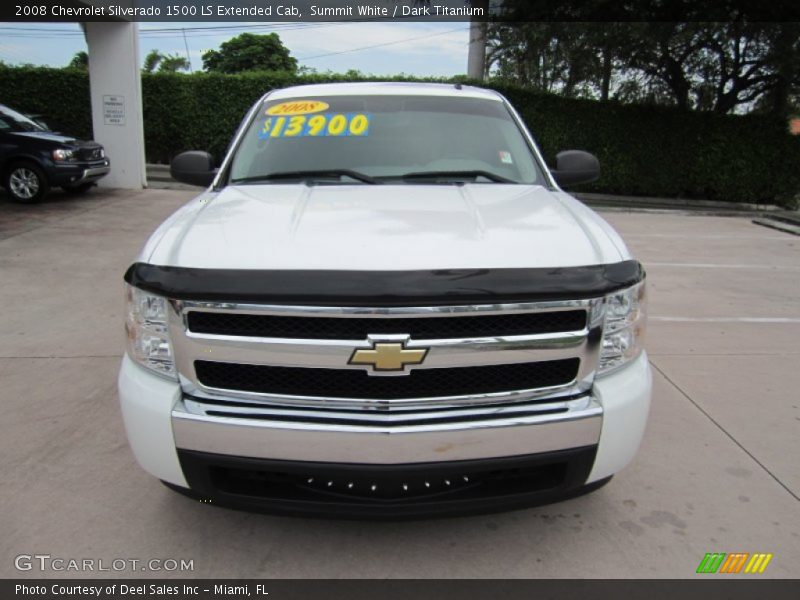 Summit White / Dark Titanium 2008 Chevrolet Silverado 1500 LS Extended Cab