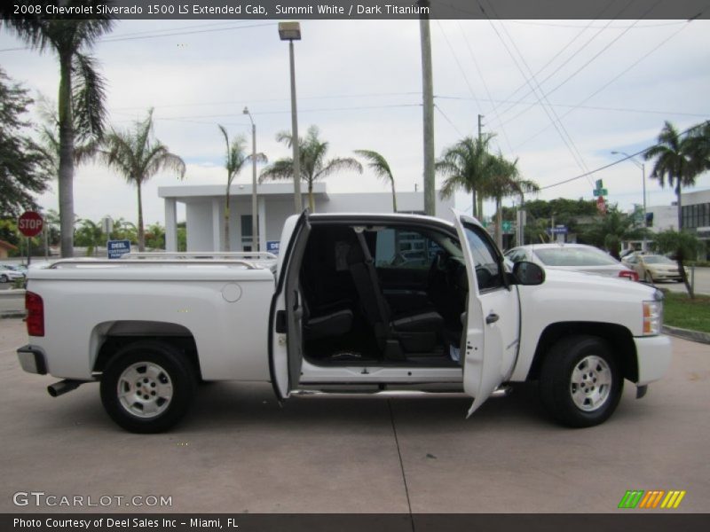 Summit White / Dark Titanium 2008 Chevrolet Silverado 1500 LS Extended Cab