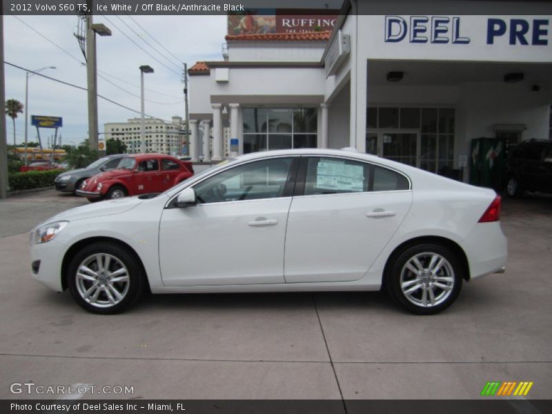 Ice White / Off Black/Anthracite Black 2012 Volvo S60 T5