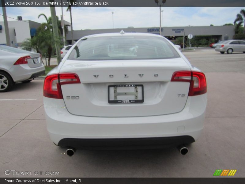 Ice White / Off Black/Anthracite Black 2012 Volvo S60 T5