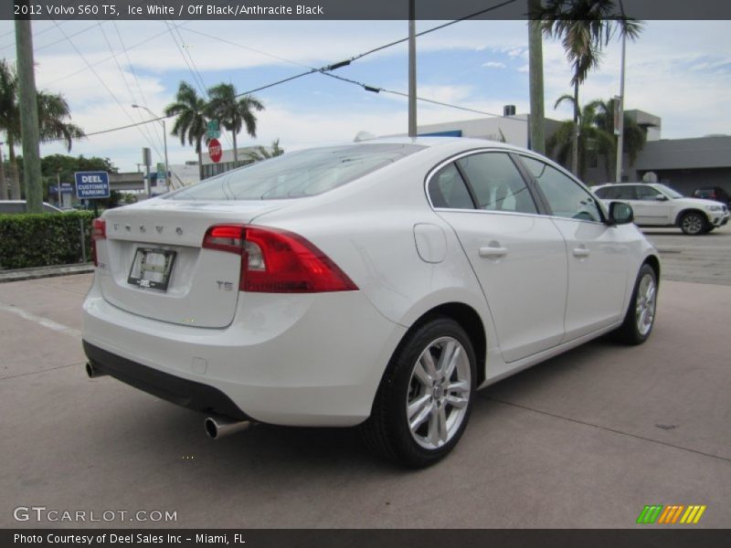 Ice White / Off Black/Anthracite Black 2012 Volvo S60 T5
