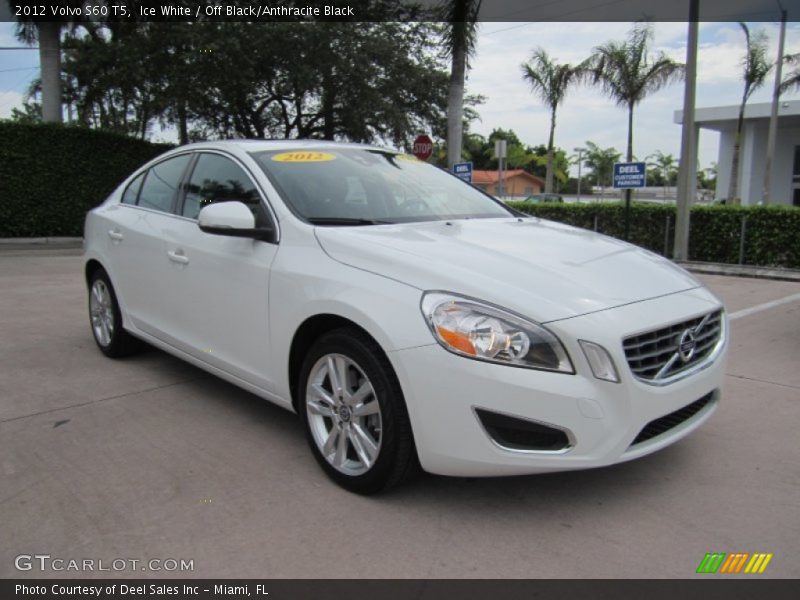 Ice White / Off Black/Anthracite Black 2012 Volvo S60 T5