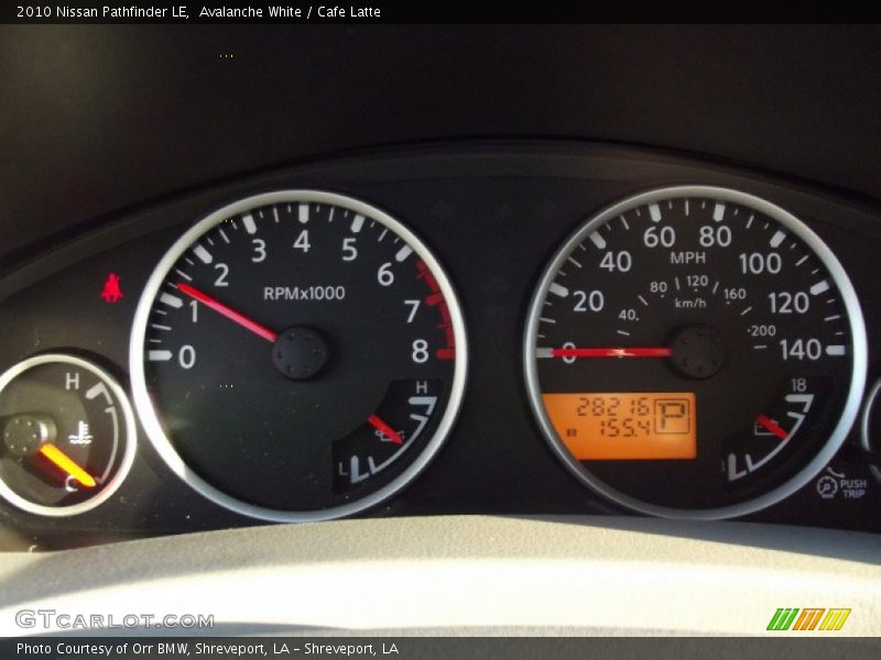 Avalanche White / Cafe Latte 2010 Nissan Pathfinder LE