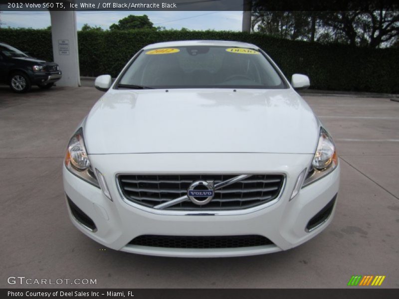 Ice White / Off Black/Anthracite Black 2012 Volvo S60 T5