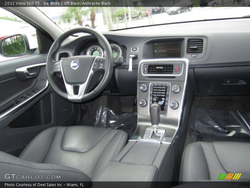 Ice White / Off Black/Anthracite Black 2012 Volvo S60 T5
