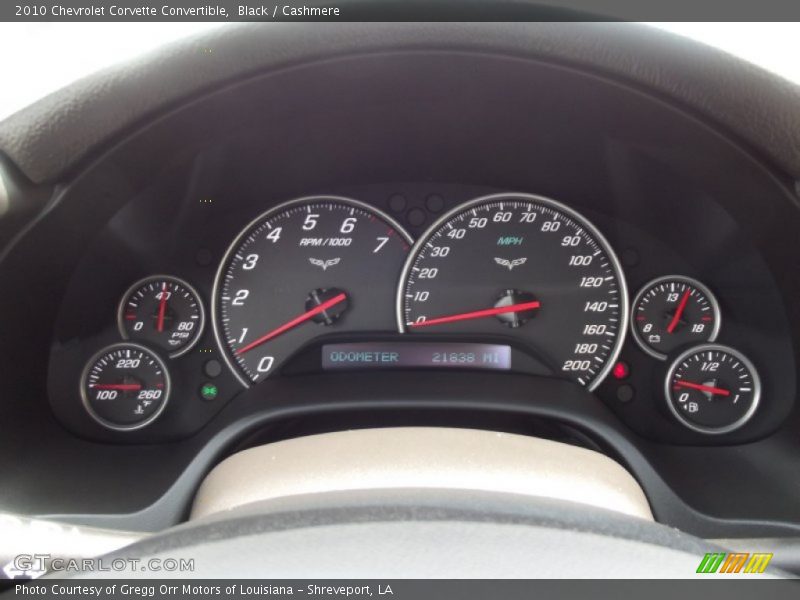 2010 Corvette Convertible Convertible Gauges