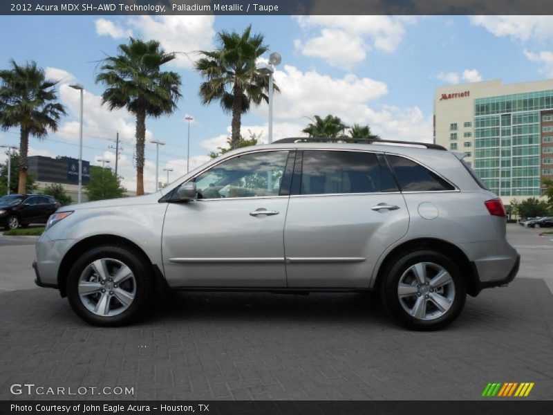 Palladium Metallic / Taupe 2012 Acura MDX SH-AWD Technology