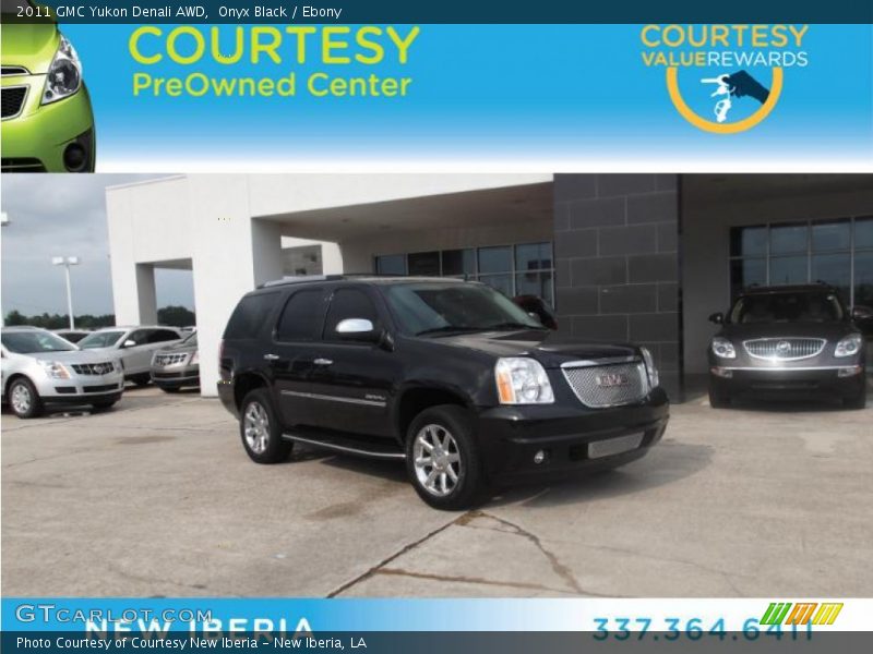 Onyx Black / Ebony 2011 GMC Yukon Denali AWD