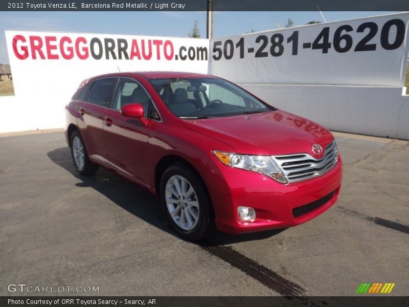 Barcelona Red Metallic / Light Gray 2012 Toyota Venza LE